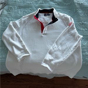 Vineyard Vines white 3/4 button sweat shirt XXL